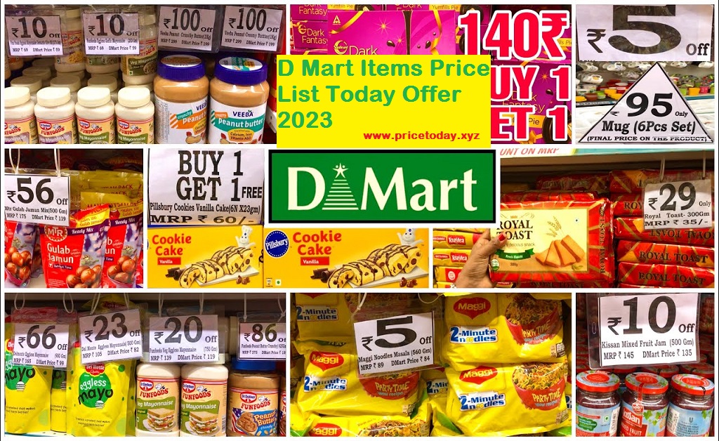 D Mart Items Price List Today Offer 2023